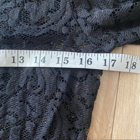 Velvet by Graham and Spencer Womens Black Floral Lace Lined Mini Dress Size S - Picture 5 of 8